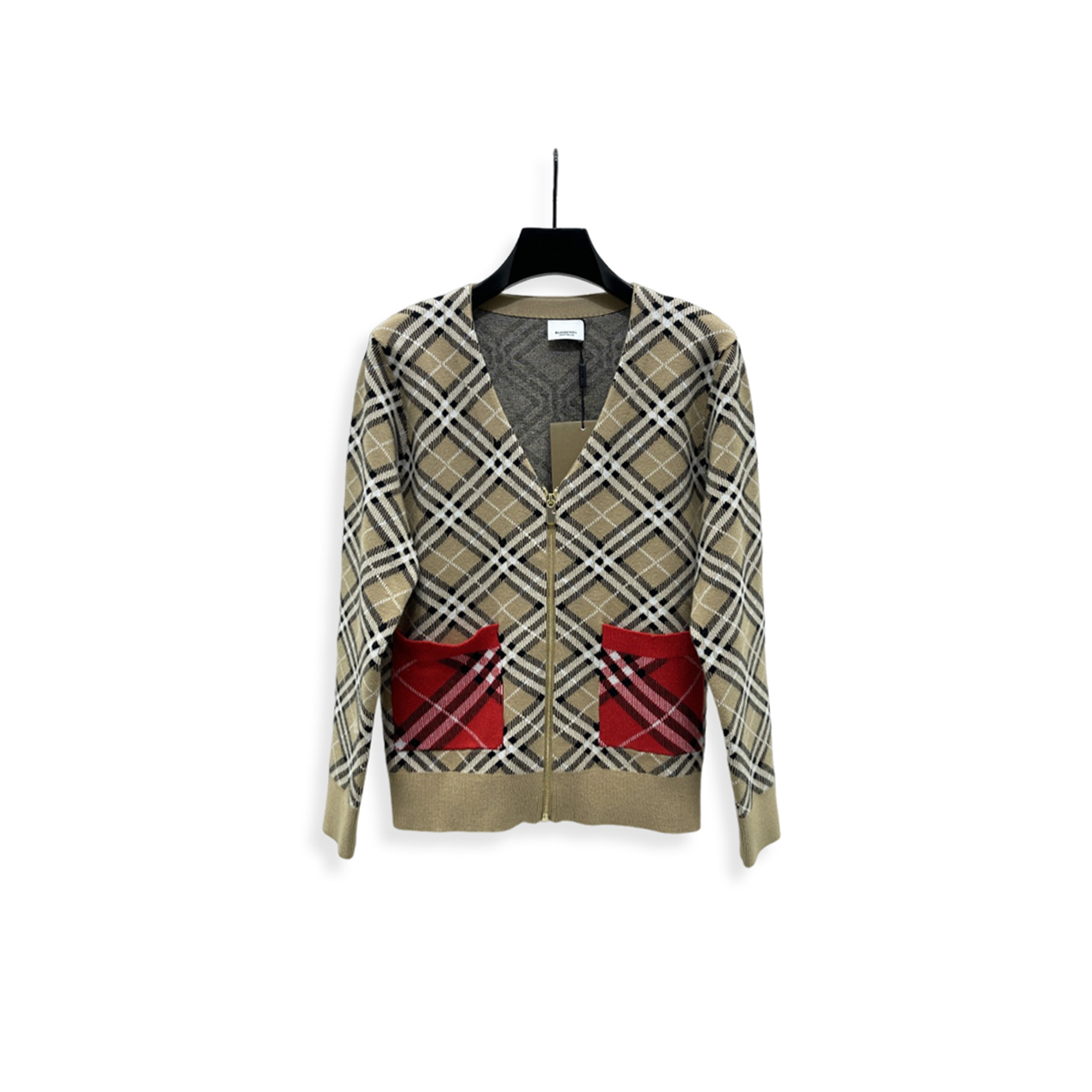 BURBERRY WOOL CARDIGAN IN CHECK 81184121 